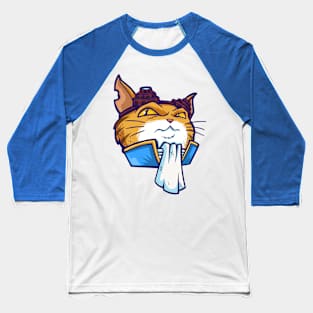 steam cat Baseball T-Shirt